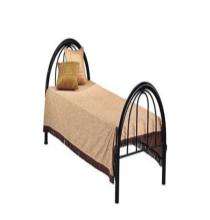 Mild Steel Platform Single Bed 6 x 3 ft Black_0