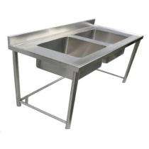 Divya Stainless Steel Kitchen Sink Double Bowl SEE-HWS 48 x 18 x 9 inch_0
