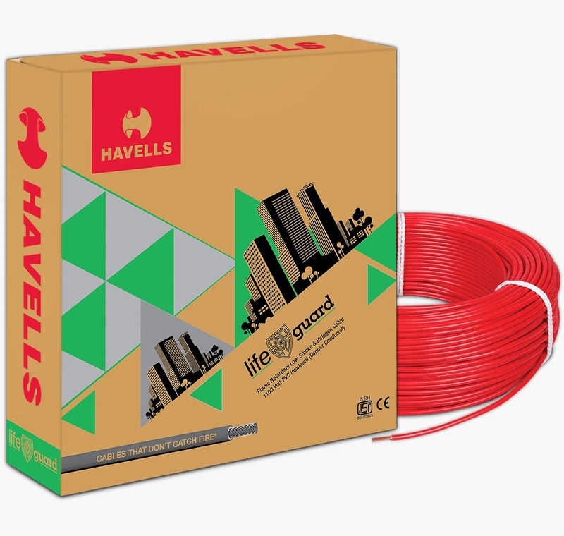 HAVELLS 2.5 sqmm FRLSH Electric Wire Red 180 m_0