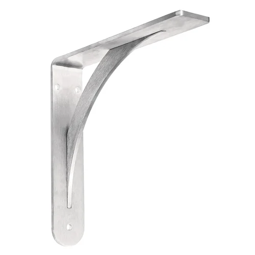 SS 394 mm L Shape Black Stainless Steel Bracket with Extension_0