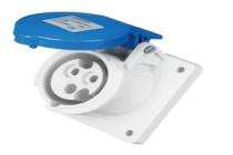 3 Pin 110 V 6 A IP44 Industrial Socket_0