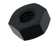 TVS 10 mm Hexagon Head Nuts High Tensile Steel 8 Black Oxide ISO_0