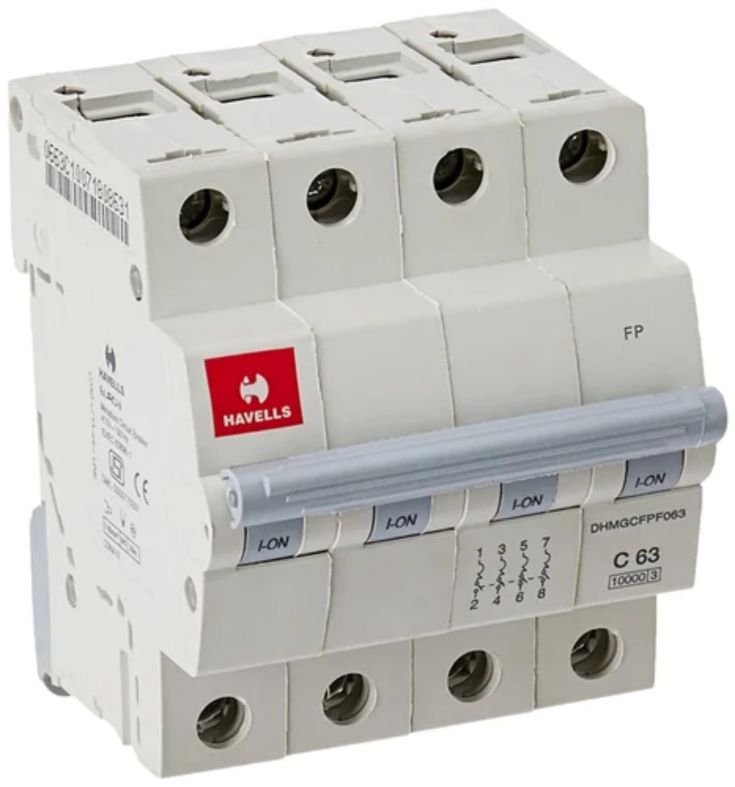 HAVELLS Four Pole 63 A C MCB_0