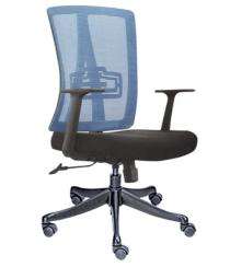 Neeman Revolving Black and Blue 985 x 635 x 605 mm Mesh Office Chairs_0