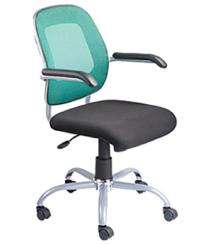 Neeman Revolving Black and Green 985 x 635 x 605 mm Metal Office Chairs_0