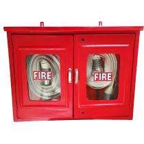 Being Safe FRP Double Door Fire Hose Cabinet 750 x 600 x 250 mm Hose Box 15 m_0
