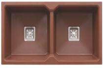 ELEMENTS Granite Kitchen Sink Double Bowl KS1-SG 915 x 450 x 208 mm_0