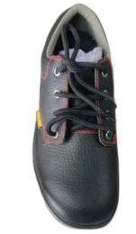 Real Leather Composite Toe Safety Shoes Black_0