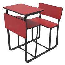 Wooden 1 Seater Student Bench Desk 2 x 2 x 3 ft_0