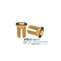 Bharti M4 Knurling Bush Cross Knurling Nut Insert Brass_0