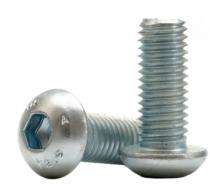 Unbrako M10 Button Hex Socket Head Screw 12.9 ISO 7380 Galvanized_0