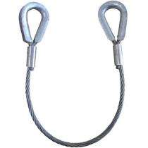 USHA MARTIN 3 m Thimble and Thimble Wire Rope Sling 0.9 ton_0