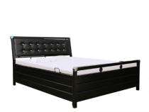 Metal Box King Bed 72 x 72 inch Brown_0