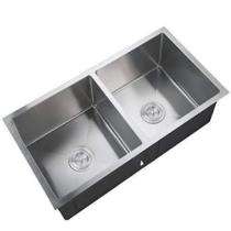 Paramasivam Stainless Steel Kitchen Sink Double Bowl S-2 28 x 20 x 12 inch_0