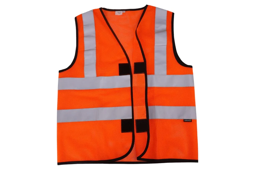 Nylon Safety Jackets L Reflective Orange_0
