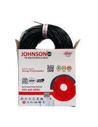 Johnson 0.75 sqmm HRFR Electric Wire Black 90 m_0