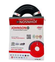 Johnson 1 sqmm HRFR Electric Wire Black 90 m_0