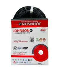Johnson 1.5 sqmm HRFR Electric Wire Black 90 m_0