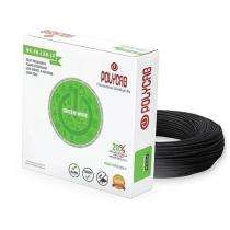Polycab 1 sqmm HR FR LSH LF Electric Wire Black 90 m_0