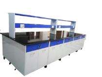 CLE Mild Steel Laboratory Table Blue and White_0