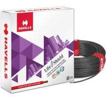 HAVELLS 1 sqmm HFFR Electric Wire Black 90 m_0