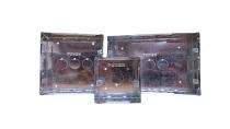 PUNCH Galvanized Iron Silver 16 Module 16 Ways Modular Gang Box_0