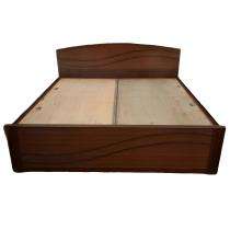 Wood Box Double Bed 6 x 6 ft Brown_0