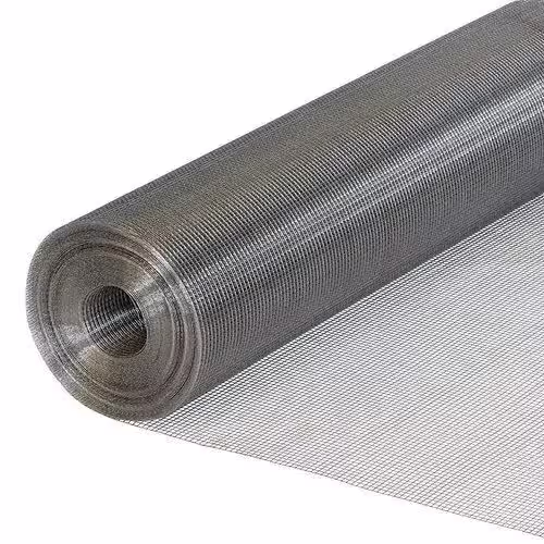 OM 4 x 50 ft Welded Wire Mesh 3 mm Stainless Steel_0