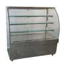 3 Shelves Food Display Counter Silver_0