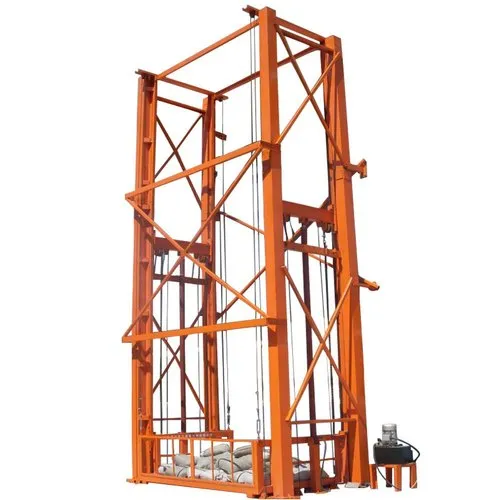 Hydrotech Mild Steel 30 ft Hydraulic Goods Lift 4 ton_0