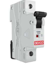 DEVCO MCB10200C Single Pole 20 A C MCB_0