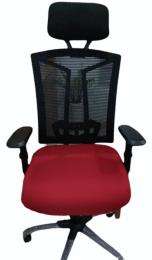 WOOLZAK Revolving Red and Black 1080 x 635 x 605 mm Mesh Office Chairs_0