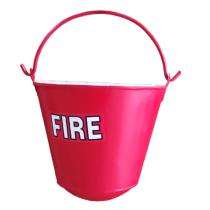 Being Safe Fiber-Reinforced Plastic (FRP) 9 L Fire Bucket Open Head Red_0