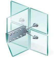 Asahi Double Row Twin Rollers Frameless Glass Sliding System SS01 Aluminium_0
