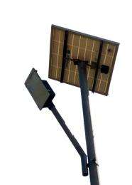 12 W Cool White Poly Crystalline LED Aluminium 12 Ah Solar Street Light_0