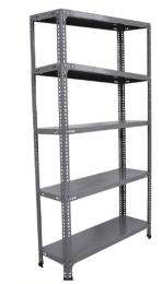 Skanda Mild Steel Angle Frame 5 Layers Industrial Racks 8 ft 838 x 381 mm_0