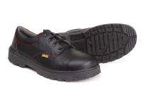 JAMA JS73 Real Leather Steel Toe Safety Shoes Black_0