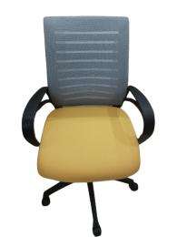 Ksitil Revolving Grey and Yellow 1080 x 635 x 605 mm Mesh Office Chairs_0