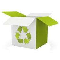 TRIENITY Duplex Laminated 12.2x 12.2 x 4.1 1 - 20 kg White and Green Corrugated Boxes_0