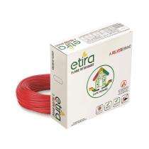 Polycab 0.75 sqmm ETIRA FR Electric Wire Red 90 m_0