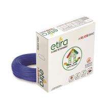 Polycab 0.75 sqmm ETIRA FR Electric Wire Blue 90 m_0