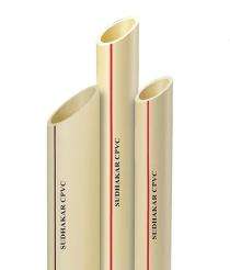 Sudhakar 32 mm CPVC Pipes SCH 40 6 m Plain_0