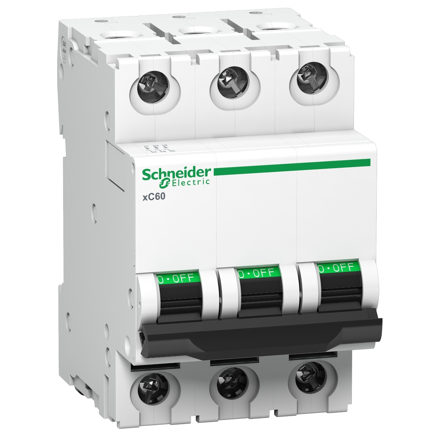 Schneider Electric A9N3P63C Three Pole 63 A C MCB_0