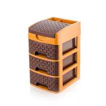 Desk Organizer Plastic 22 x 18 x 11 cm Brown_0