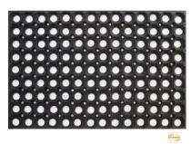 Floor Mats Drainage Mats Natural Rubber 200 x 200 mm Black_0