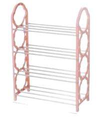 Deodap Plastic 3 Shelves Shoe Rack 2 kg 59 x 19 x 3 cm Peach_0