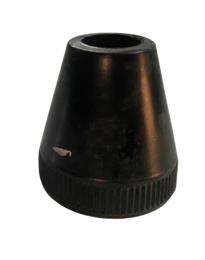 Plastic Full Taper Black 12.7 mm Knobs_0