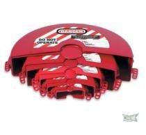 SOLESAFE 24 x 18 in Gate Valve Lockout Device 25 - 190 mm Polyurethane Red_0