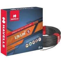 HAVELLS 0.75 sqmm HRFR Electric Wire Black 90 m_0