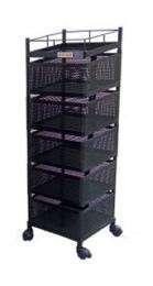 Stainless Steel 5 Shelves Vegetable Rack Trolley 60 x 40 x 90 cm_0